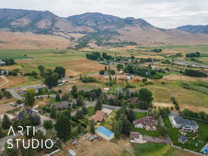 View of rural area featuring a mountain backdrop