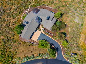 View from above of property