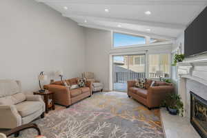 Primary Bedroom featuring light colored carpet and recessed lighting
