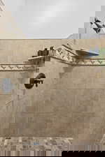 Bathroom view of a tile shower