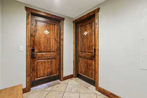 View of exterior entry