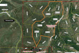 Map of property location with property parcel outlined