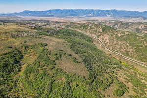 Bird's eye view of mountains