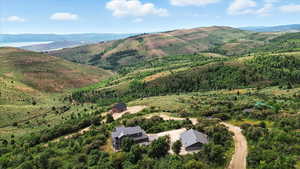 Aerial view of mountains