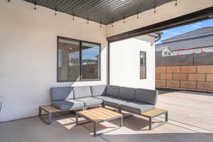 View of patio / terrace featuring outdoor lounge area