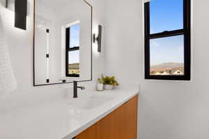 Bathroom featuring vanity