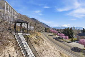 View of mountain background