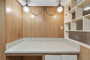 Bathroom featuring a textured ceiling