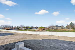 View of yard featuring a residential view