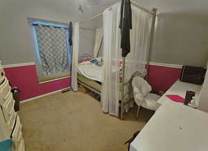 Bedroom 3 w/window seat and chair rail