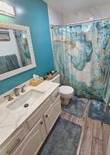 Updated upstairs hall bath