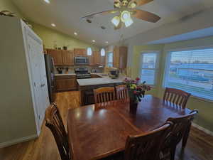 Bay window in kitchen