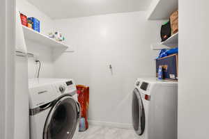 Basement apartment Laundry room