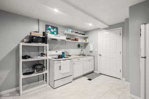 Basement apartment kitchen