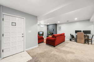 Basement apartment entrance