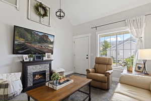 Photo taken when home was occupied.