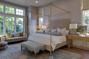 Bedroom featuring wood finished floors