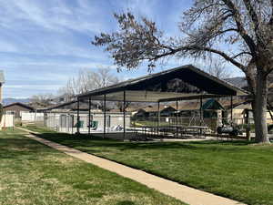 Pavilion next to pool