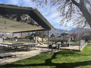 Pavilion with playground