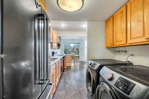 Laundry room with independent washer and dryer