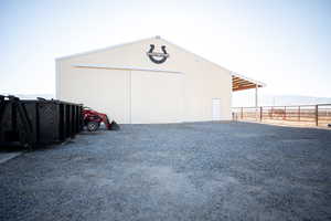View of pole building