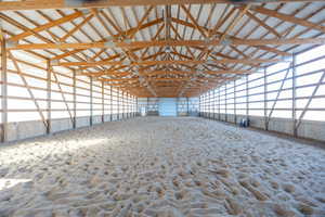 View of horse riding arena