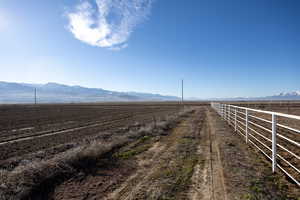 View of road featuring a mountain view and a rural view