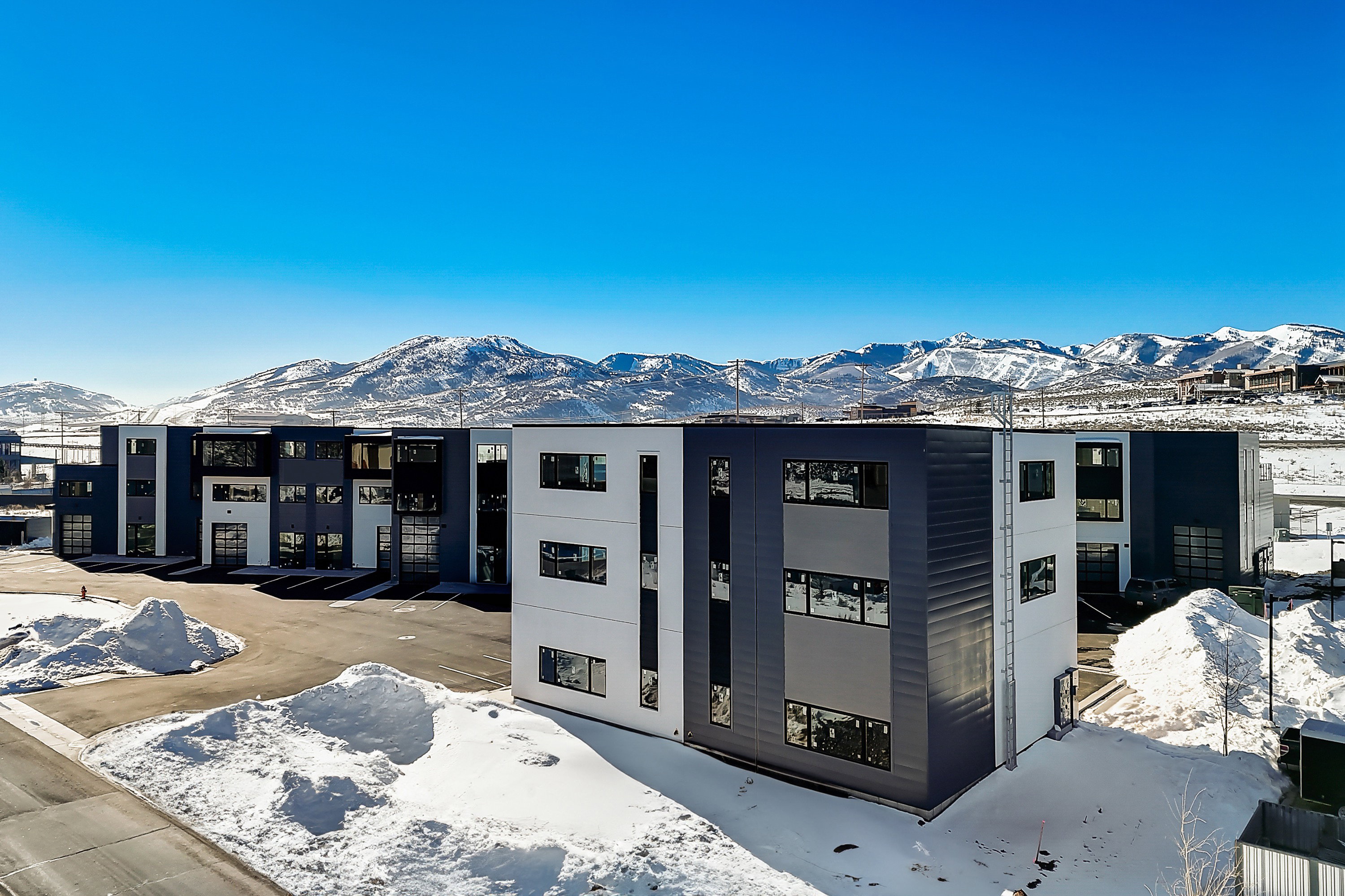 View of front of house featuring a mountain view