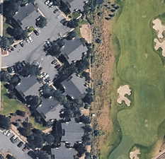 Aerial overview of property's location Backing on to golf course