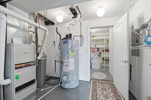 Utilities with gas water heater