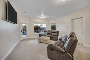 Walkout to large covered patio