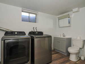 Laundry & 1/2 bathroom downstairs