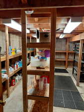 View of large storage room