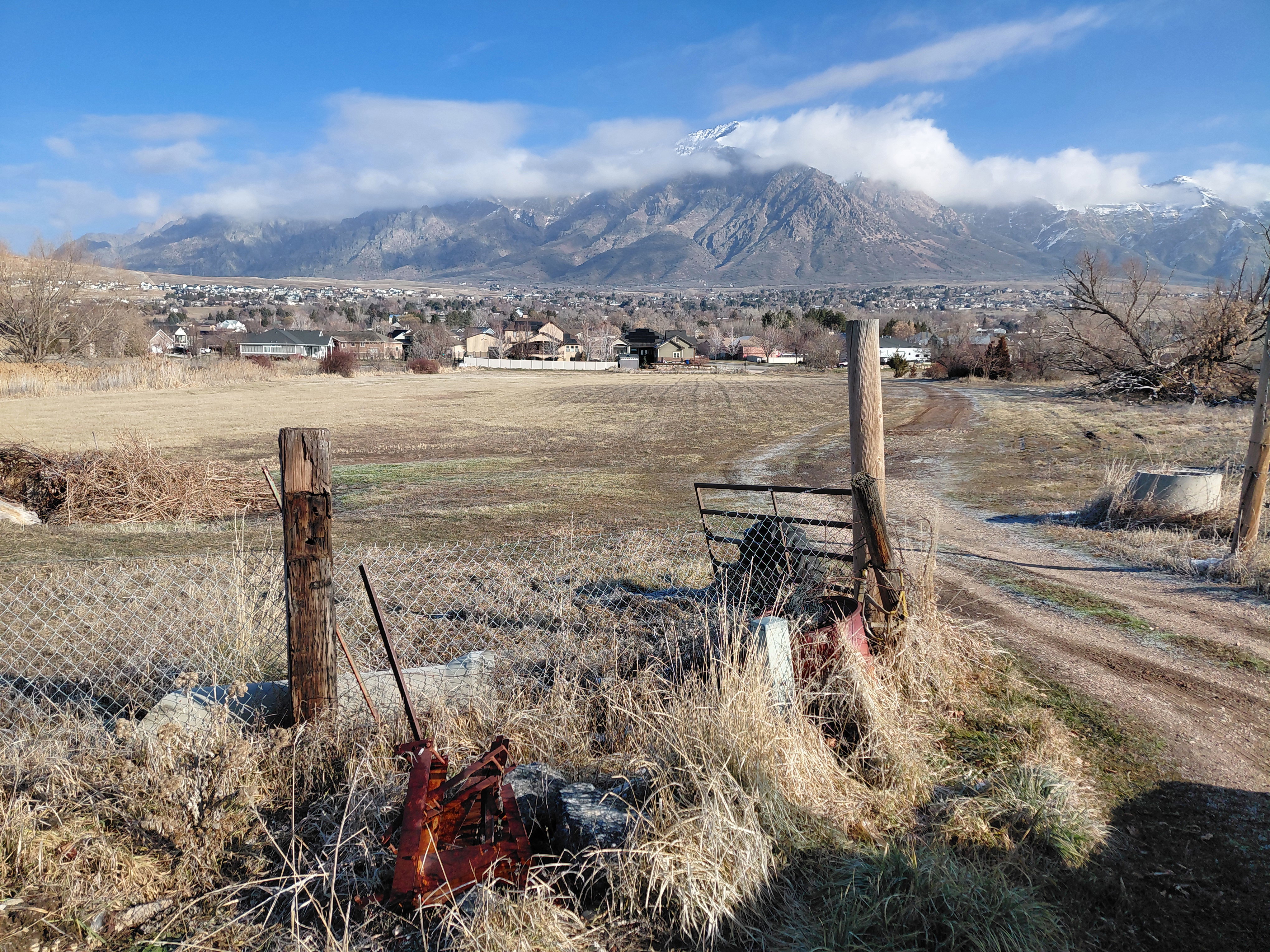 Mountain view as you look across the North 3.55 acres that lead to Casey Lane.