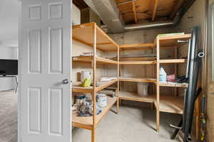 View of storage room