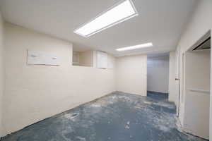 View of finished below grade area