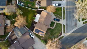 Aerial perspective of home
