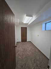 Storage area attached to bedroom