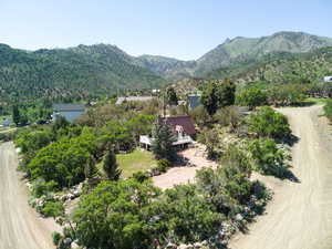 Drone / aerial view of mountains