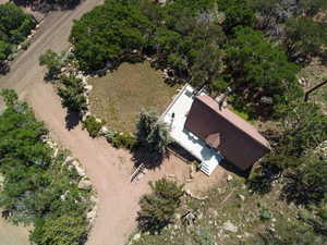 View from above of property