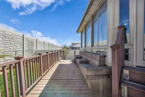 Deck with built in benches