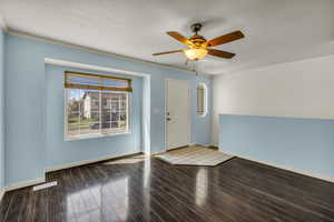 Entryway and living room with LVP flooring