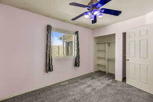 Bedroom 2 with new carpet