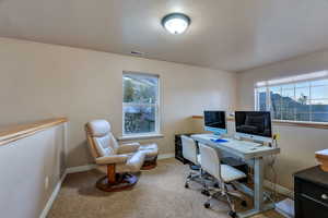 Upstairs office space