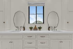 Bathroom with double vanity