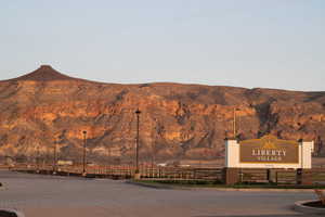 View of mountain background