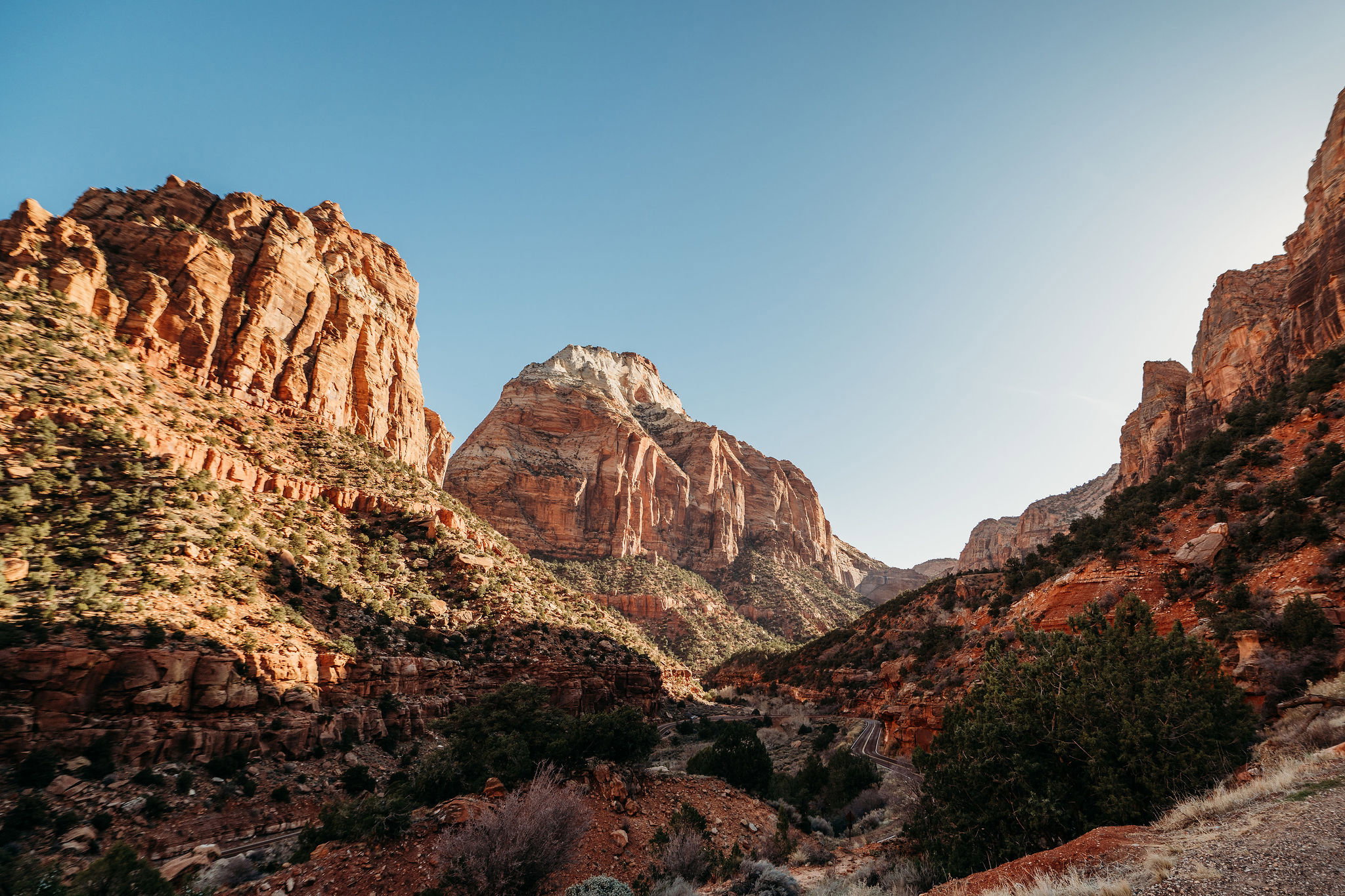 View of mountain backdrop
