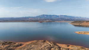 Water view with a mountain backdrop