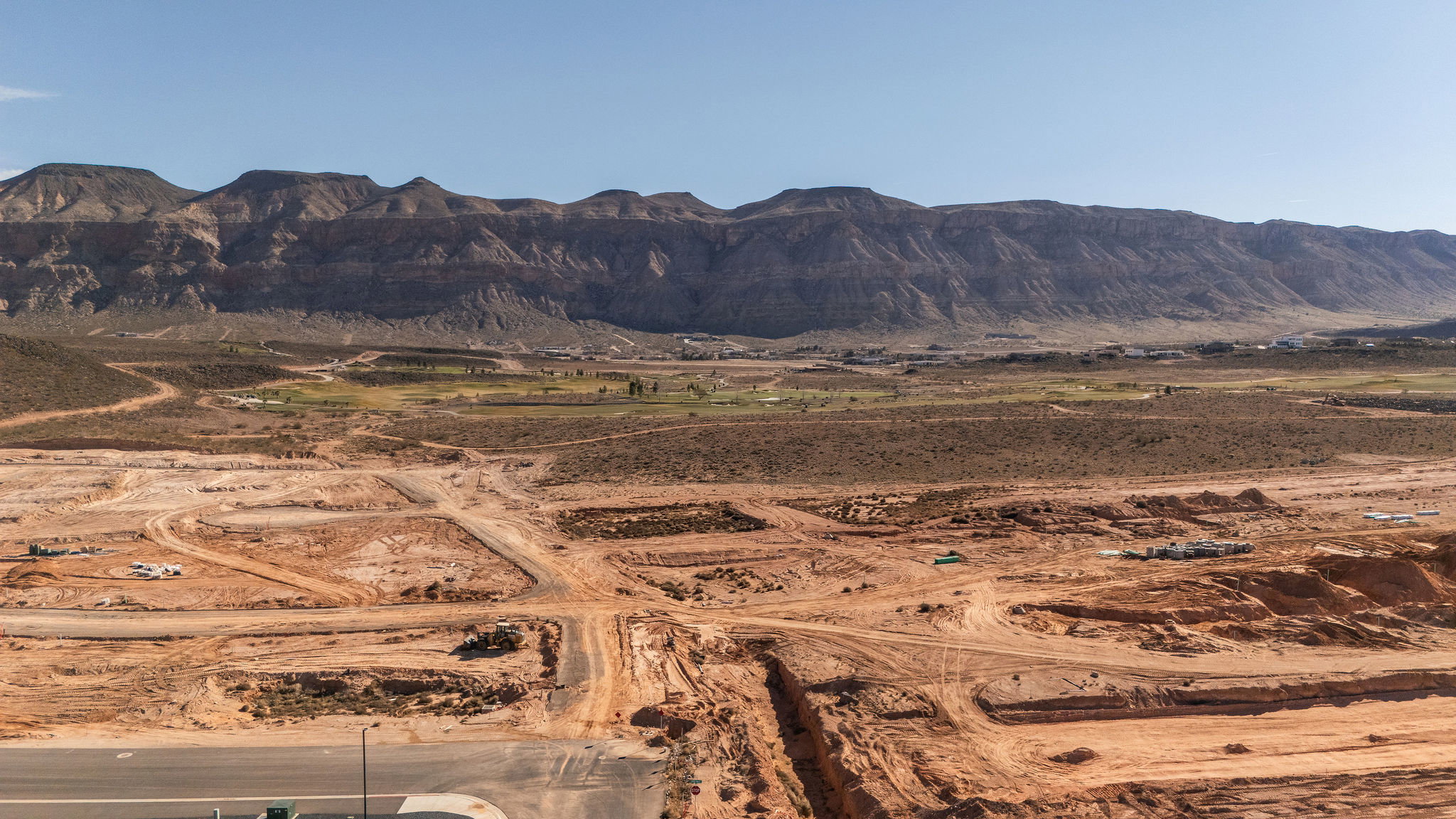 View of mountain backdrop featuring rural landscape and a desert landscape