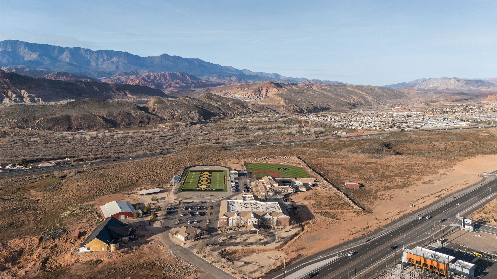 View of property location featuring mountains
